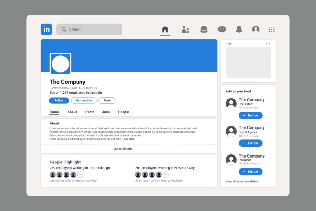 Linkedin Page Demo Image