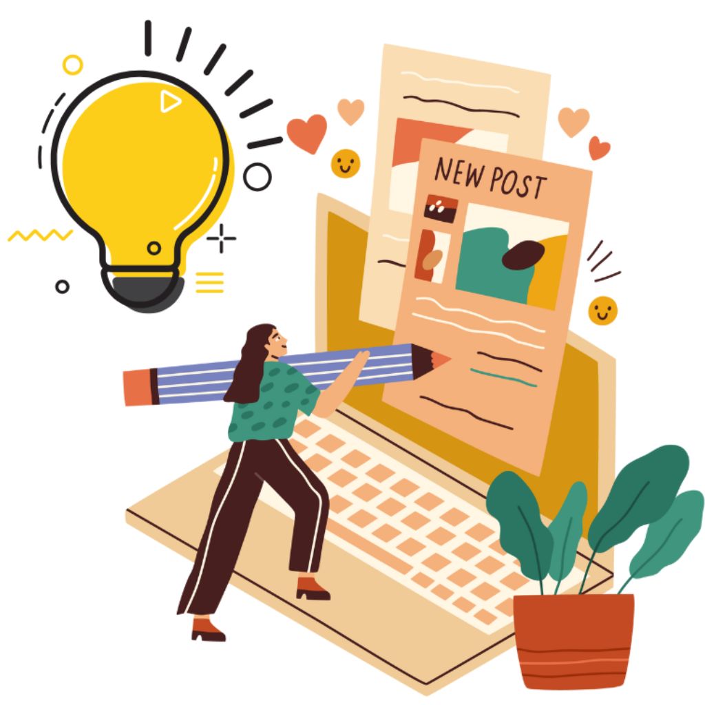 Post Writing Illustration