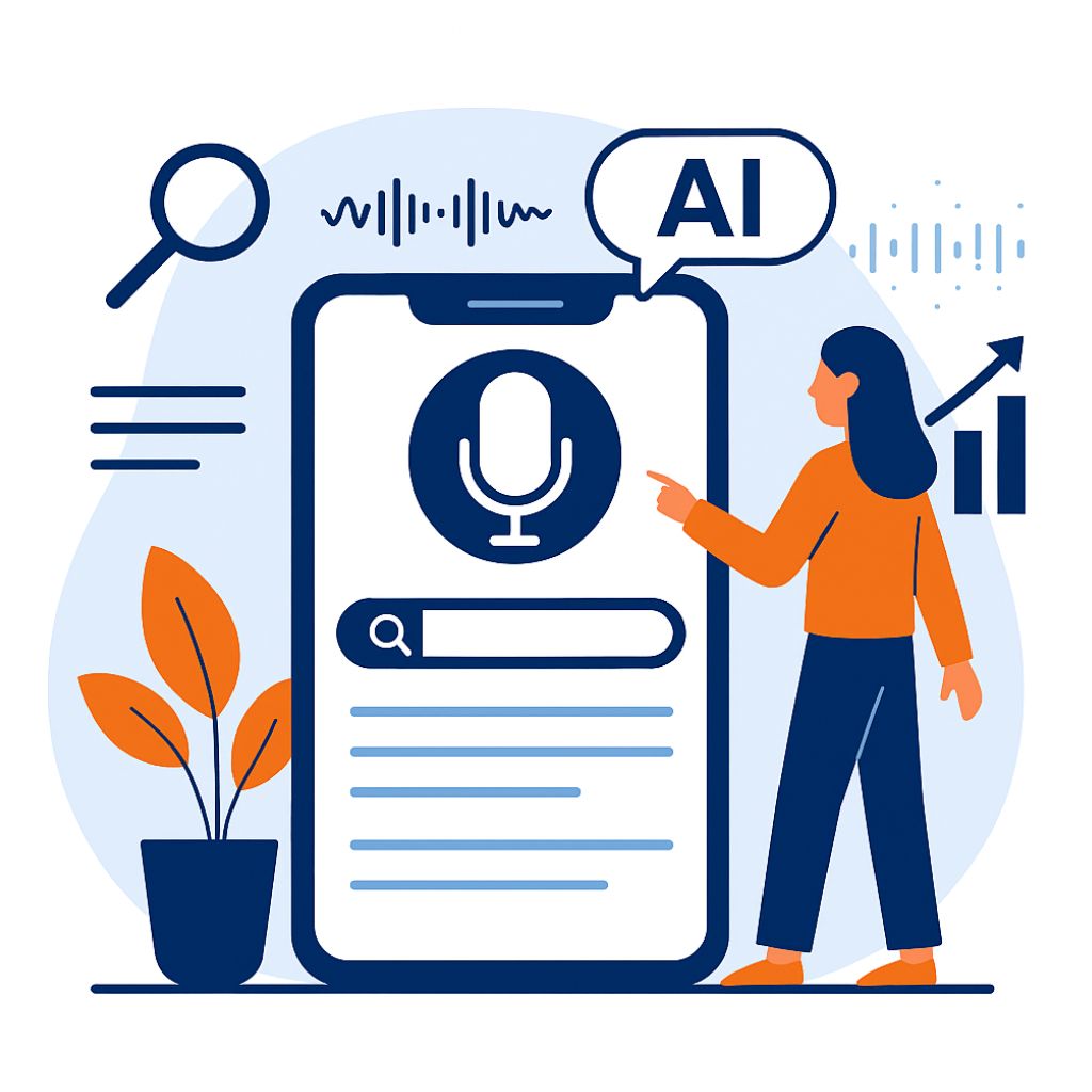 Mobile Voice Search Illustration